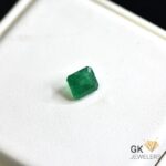 natural emerald 1.82ct green square cut stone, GK Jewelers Pakistan authentic gemstone photo