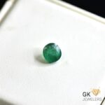 natural emerald 1.83ct green round stone, GK Jewelers Pakistan authentic gemstone photo