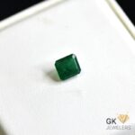 natural emerald 1.88ct green square cut stone, GK Jewelers Pakistan authentic gemstone photo