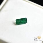 natural emerald 1.93ct green emerald cut stone, GK Jewelers Pakistan authentic gemstone photo