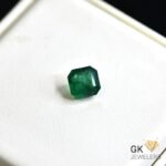 natural emerald 2.08ct green square cut stone, GK Jewelers Pakistan authentic gemstone photo