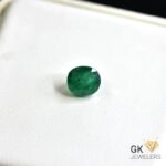 natural emerald 2.37ct green round stone, GK Jewelers Pakistan authentic gemstone photo