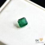 natural emerald 2.51ct green square stone, GK Jewelers Pakistan authentic gemstone photo