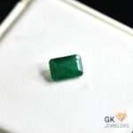 natural emerald 2.59ct green emerald cut stone, GK Jewelers Pakistan authentic gemstone photo