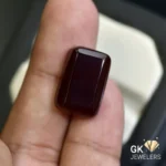 natural agate 17.51ct brown rectangular stone, GK Jewelers Pakistan authentic gemstone photo
