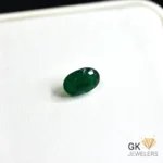 natural emerald 2.07ct green oval stone, GK Jewelers Pakistan authentic gemstone photo
