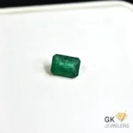 natural emerald 1.81ct green emerald cut stone, GK Jewelers Pakistan authentic gemstone photo