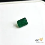 natural emerald 2.64ct green emerald cut stone, GK Jewelers Pakistan authentic gemstone photo