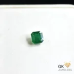 natural emerald 1.41ct green square stone, GK Jewelers Pakistan authentic gemstone photo