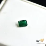 natural emerald 1.54ct green emerald cut stone, GK Jewelers Pakistan authentic gemstone photo