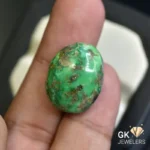 natural turquoise 25.97ct green cabochon stone, GK Jewelers Pakistan authentic gemstone photo