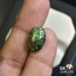 natural turquoise 12.49ct green cabochon stone, GK Jewelers Pakistan authentic gemstone photo