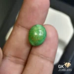 natural turquoise 6.70ct green cabochon stone, GK Jewelers Pakistan authentic gemstone photo