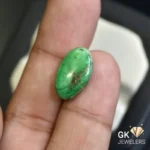 natural turquoise 6.44ct green cabochon stone, GK Jewelers Pakistan authentic gemstone photo