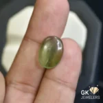 natural jade 6.37ct green cabochon stone, GK Jewelers Pakistan authentic gemstone photo