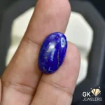 natural lapis lazuli 11.21ct blue cabochon stone, GK Jewelers Pakistan authentic gemstone photo