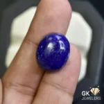 natural lapis lazuli 22.94ct blue cabochon stone, GK Jewelers Pakistan authentic gemstone photo