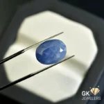 natural sapphire 1.01ct blue oval stone, GK Jewelers Pakistan authentic gemstone photo