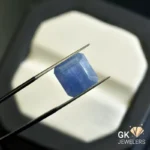 natural sapphire 10.29ct blue square stone, GK Jewelers Pakistan authentic gemstone photo