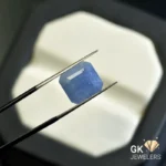 natural sapphire 8.63ct blue square stone, GK Jewelers Pakistan authentic gemstone photo