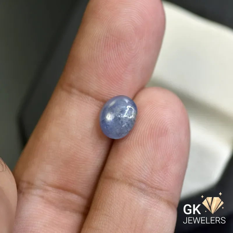 natural star sapphire 2.88ct cabochon stone, GK Jewelers Pakistan authentic gemstone photo