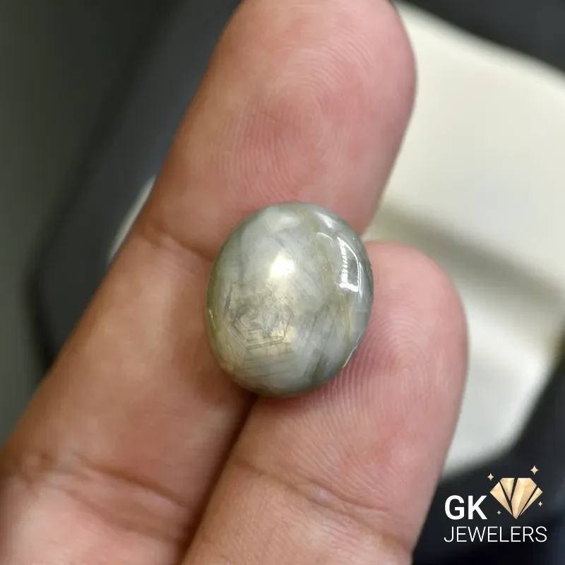 natural star sapphire 20.95ct cabochon stone, GK Jewelers Pakistan authentic gemstone photo
